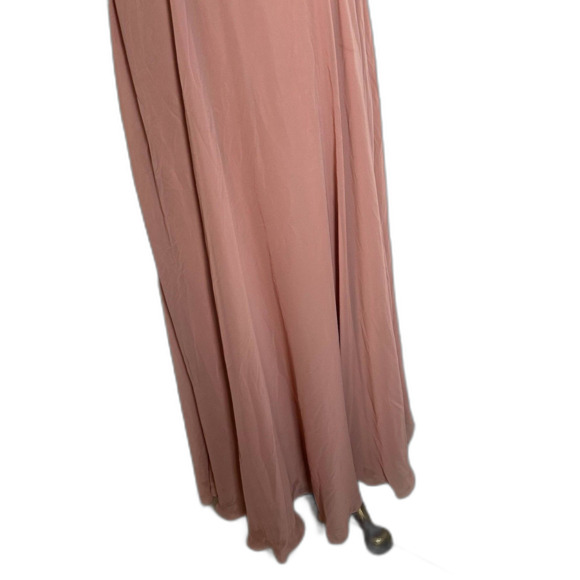 Lovely Blush Pink Maxi Dress Prom Wedding Guest Gown Women’s Size Small - Picture 11 of 12